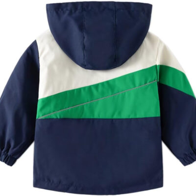 Boys' Hooded Dinosaur Jacket Windbreaker Outerwear