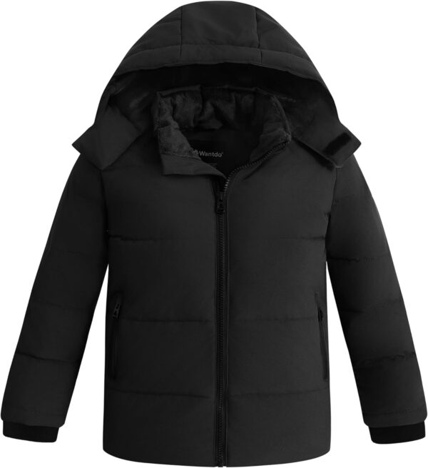 689c8810cfe380bc1fa7d086b369f9532835c3e025c98c6c1b778.jpg wantdo Boys' Winter Coat Puffer Jacket Waterproof Coat Hooded Zip Up