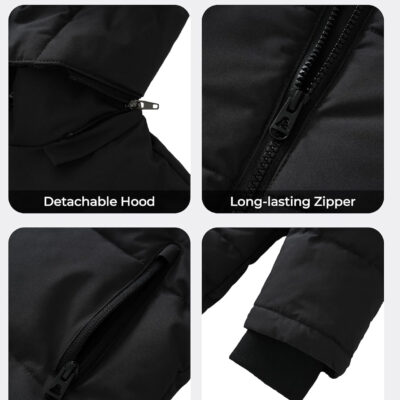 689c8818409c613239e7233db1fb9bd3e5e9a683b8867a4210a8d.jpg wantdo Boys' Winter Coat Puffer Jacket Waterproof Coat Hooded Zip Up