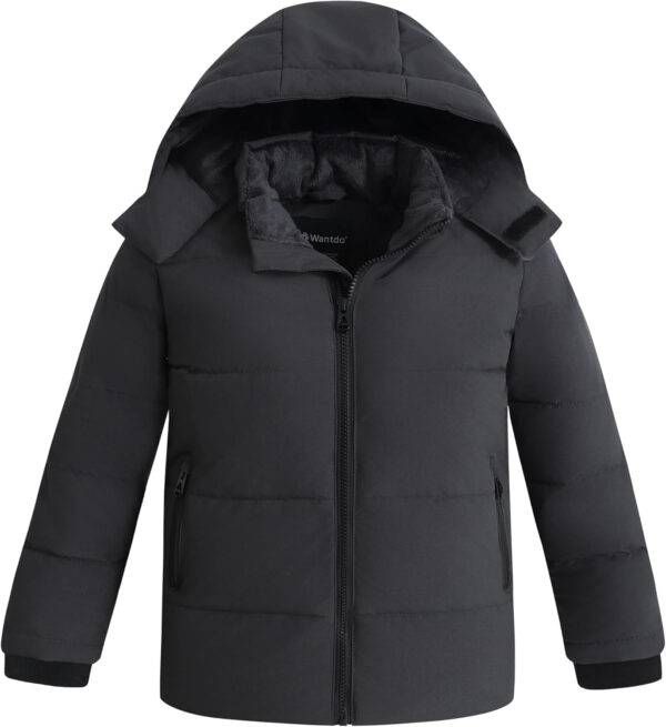689c881a0936ea3d0d487c09c3ac45492a58cb9e705d5d4399f57.jpg wantdo Boys' Winter Coat Puffer Jacket Waterproof Coat Hooded Zip Up