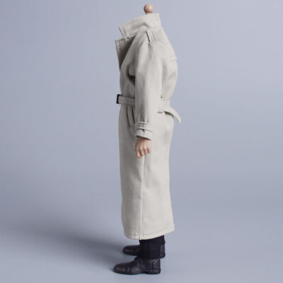 Meetoget 1/12 Scale Male Figure Doll Topcoat Windcheater Clothes for 6 inch Action Figure PM006US,Black