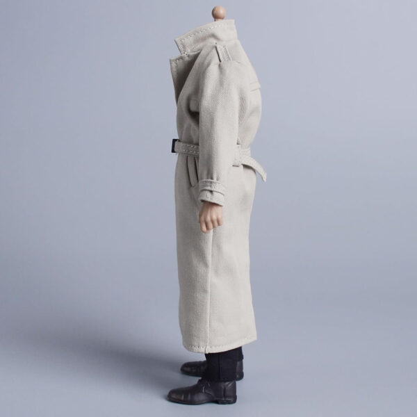 Meetoget 1/12 Scale Male Figure Doll Topcoat Windcheater Clothes for 6 inch Action Figure PM006US,Black
