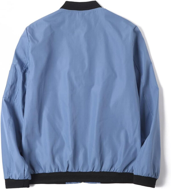 689c8a0a62a8f6911026770c09d681fe48e4918fa045b74f9a672.jpg Lavnis Men's Flight Bomber Jacket Lightweight Softshell Coat Sportwear Zipper Windbreaker