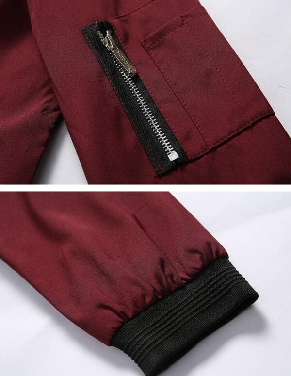689c8a13b818159d8c1e8a718eed34650ef4c312e017f78135d31.jpg Lavnis Men's Flight Bomber Jacket Lightweight Softshell Coat Sportwear Zipper Windbreaker