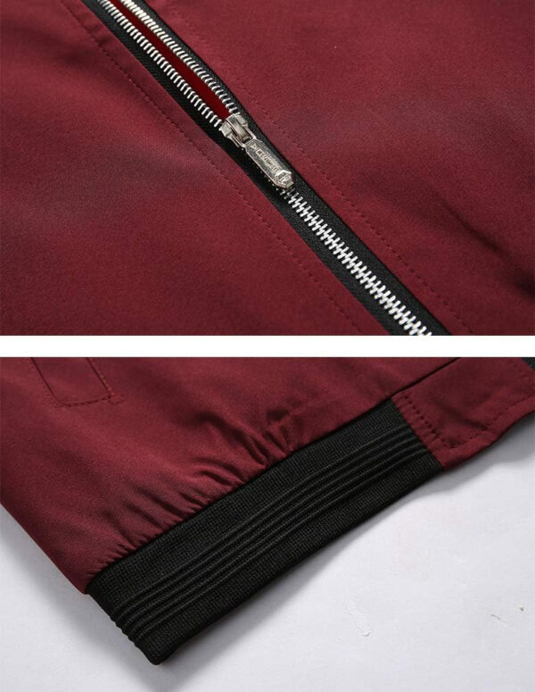 689c8a1546c300a9c1666874632314ed202b7424d9eaacde5ea60.jpg Lavnis Men's Flight Bomber Jacket Lightweight Softshell Coat Sportwear Zipper Windbreaker