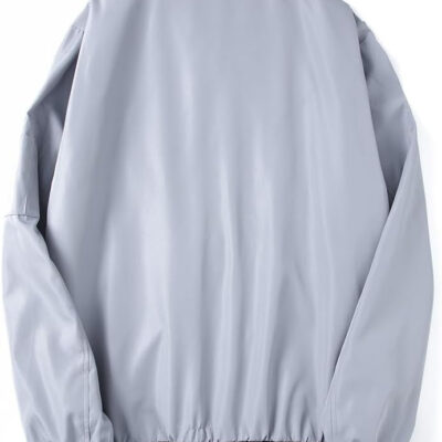 689c8a22de6c6440c8cdff6d895d210e585d42cf64b8db8d3ea19.jpg Lavnis Men's Flight Bomber Jacket Lightweight Softshell Coat Sportwear Zipper Windbreaker
