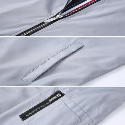 689c8a25f0c9f7d44524d3ba80cd88ebe683ec1fe4b8106f03508.jpg Lavnis Men's Flight Bomber Jacket Lightweight Softshell Coat Sportwear Zipper Windbreaker