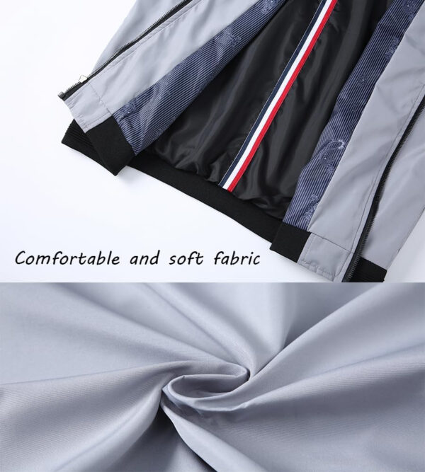 689c8a27720c6d7fe1977c1306a1c48e3887eb7fe2865fe325ab2.jpg Lavnis Men's Flight Bomber Jacket Lightweight Softshell Coat Sportwear Zipper Windbreaker
