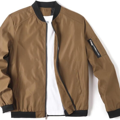 689c8a337f5ba89846447449f16e7345ff846986bdc49c91ad909.jpg Lavnis Men's Flight Bomber Jacket Lightweight Softshell Coat Sportwear Zipper Windbreaker