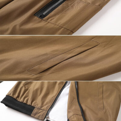 689c8a37dc109fe31572bc7180b2ea098f31c520bf9f36c8d1dde.jpg Lavnis Men's Flight Bomber Jacket Lightweight Softshell Coat Sportwear Zipper Windbreaker