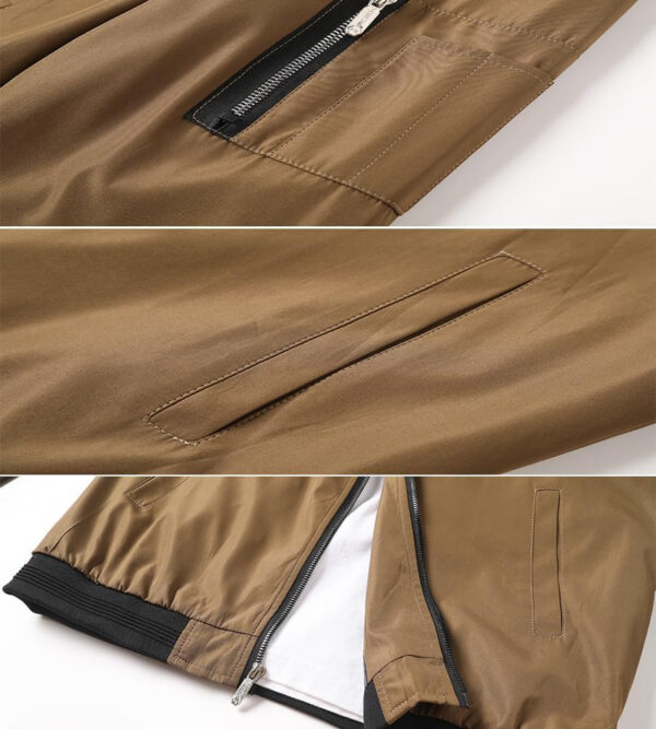 689c8a37dc109fe31572bc7180b2ea098f31c520bf9f36c8d1dde.jpg Lavnis Men's Flight Bomber Jacket Lightweight Softshell Coat Sportwear Zipper Windbreaker