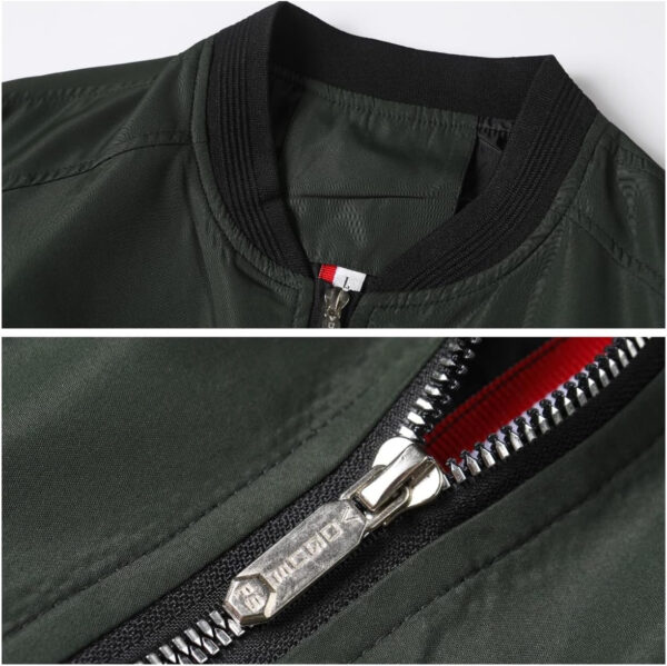 689c8a3e260dd496b89d16b6ec4ca76984ba2f5a119ef4e34b622.jpg Lavnis Men's Flight Bomber Jacket Lightweight Softshell Coat Sportwear Zipper Windbreaker