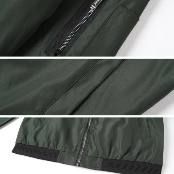 689c8a4027ca8db9a0cd40abdbfe8c6cbbdf97d9118b5a9c01c72.jpg Lavnis Men's Flight Bomber Jacket Lightweight Softshell Coat Sportwear Zipper Windbreaker