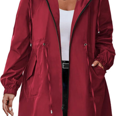 IN'VOLAND womens Windbreaker,raincoat