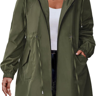 IN'VOLAND womens Windbreaker,raincoat