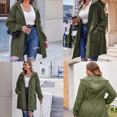 IN'VOLAND womens Windbreaker,raincoat