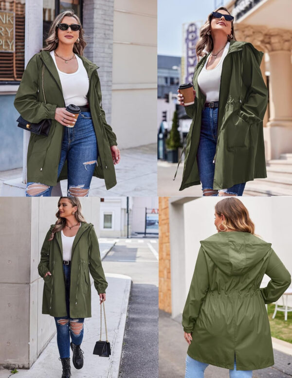 IN'VOLAND womens Windbreaker,raincoat