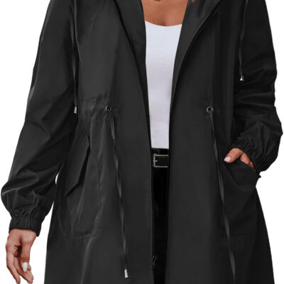 IN'VOLAND womens Windbreaker,raincoat