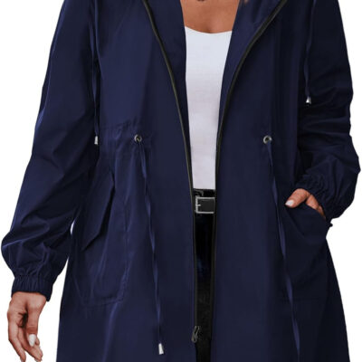 IN'VOLAND womens Windbreaker,raincoat