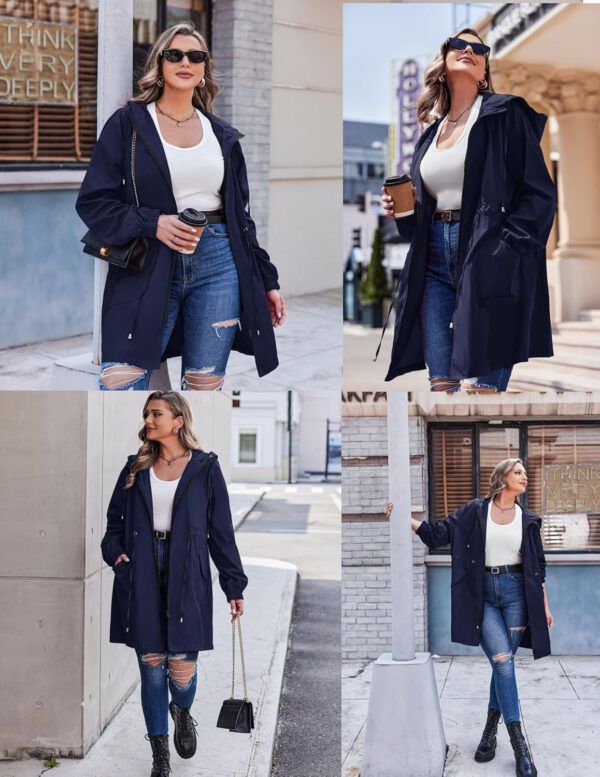 IN'VOLAND womens Windbreaker,raincoat