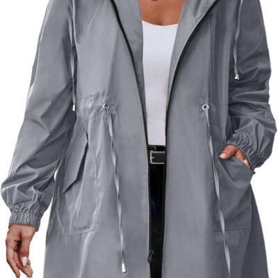 IN'VOLAND womens Windbreaker,raincoat