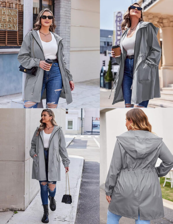 IN'VOLAND womens Windbreaker,raincoat