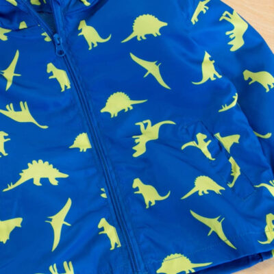 689c8ccd4245350ca531af4927d8318cdb5ebe3e3ff192fdb94e7.jpg KISBINI Toddler Boy's Cartoon Dinosaur Zip Jacket Lightweight Hooded Windbreakers Outdoor Raincoat
