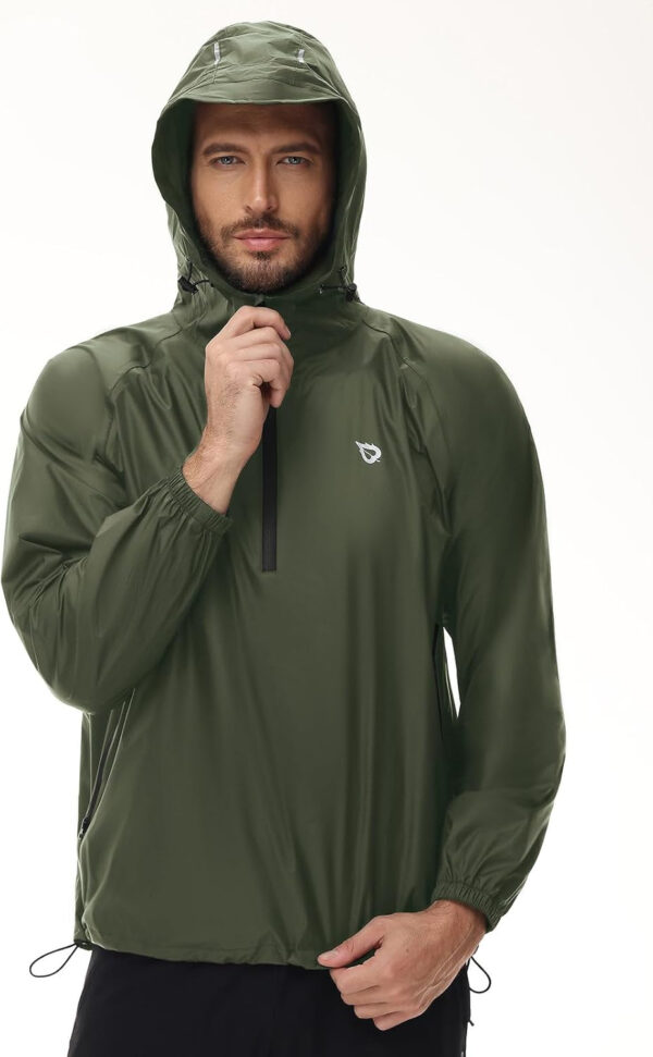 689c8eabaa6bbef58d856181dadc2581238ecbf54cfefc9187d1c.jpg baleaf Men's Light Running Hiking Rain Jacket Waterproof with Hood Windbreaker Pullover Coats Hoodie Packable
